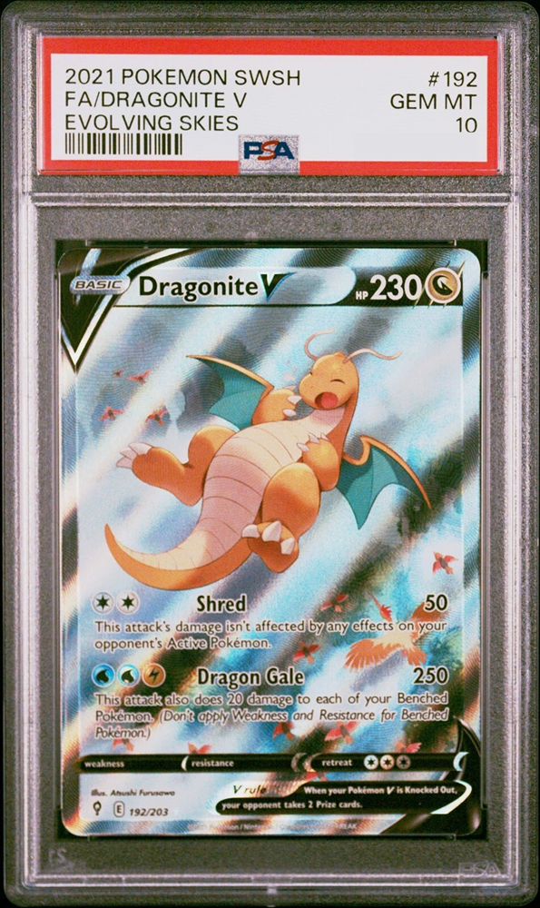 2021 DRAGONITE V EVOLVING SKIES ALT