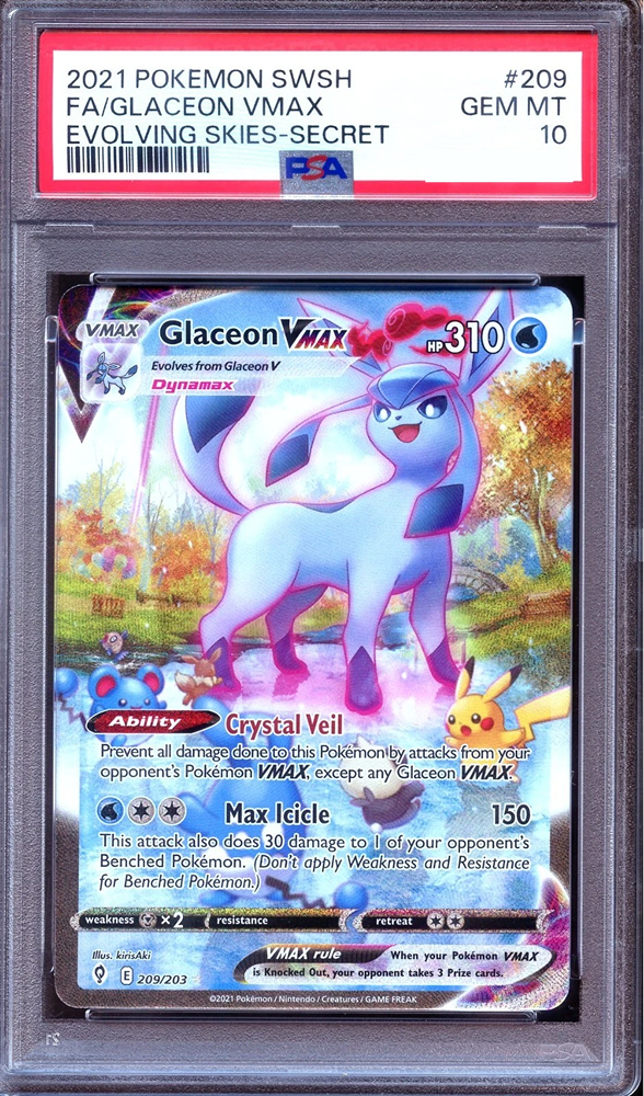 2021 GLACEON VMAX EVOLVING SKIES
