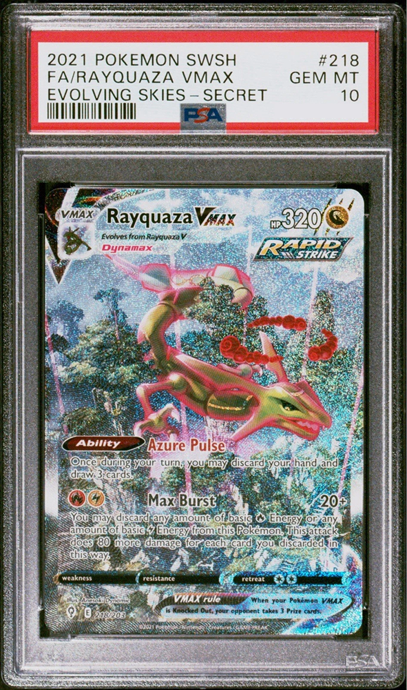 2021 RAYQUAZA VMAX ALT ART EVOLVING