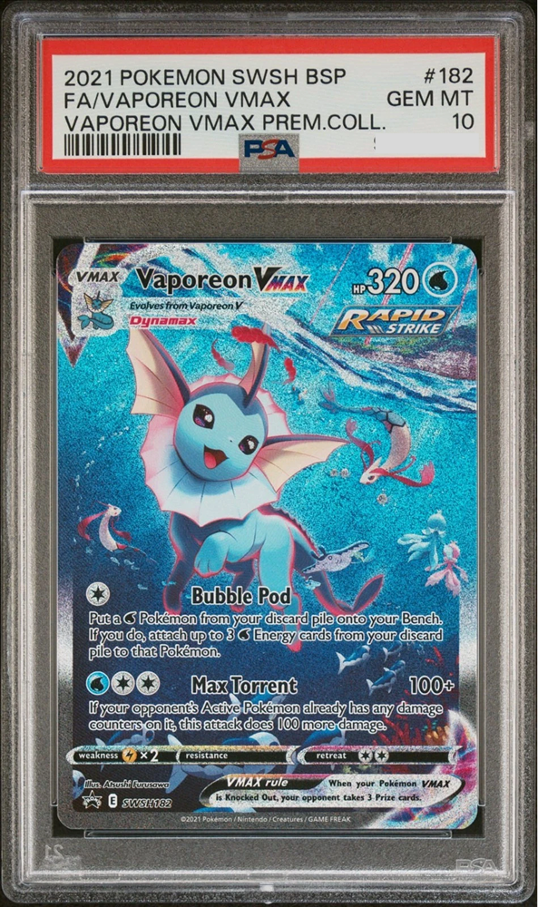 2021 VAPOREON VMAX BLACK STAR PROMO