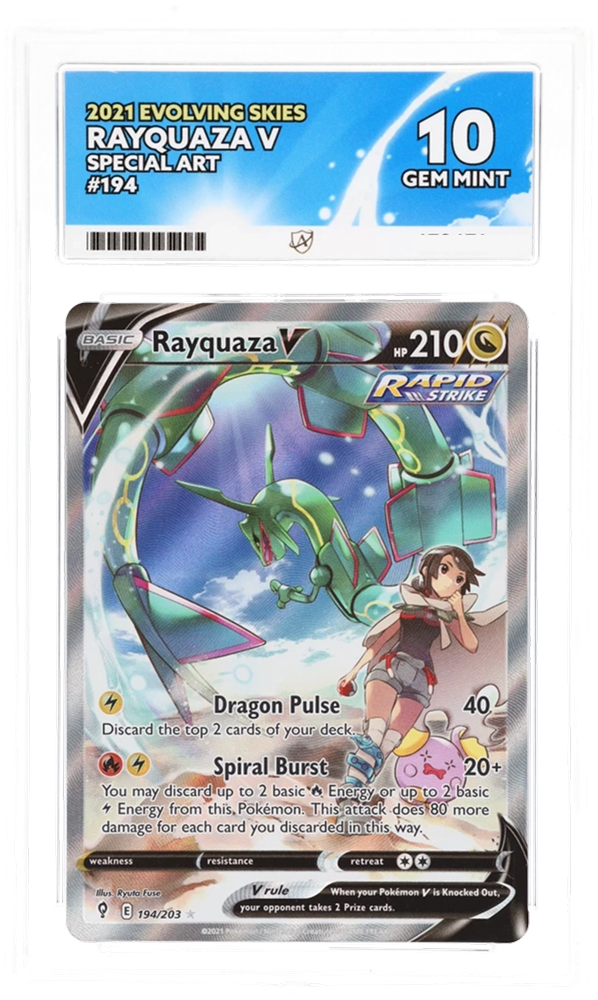RAYQUAZA V ALT ART EVOLVING SKIES