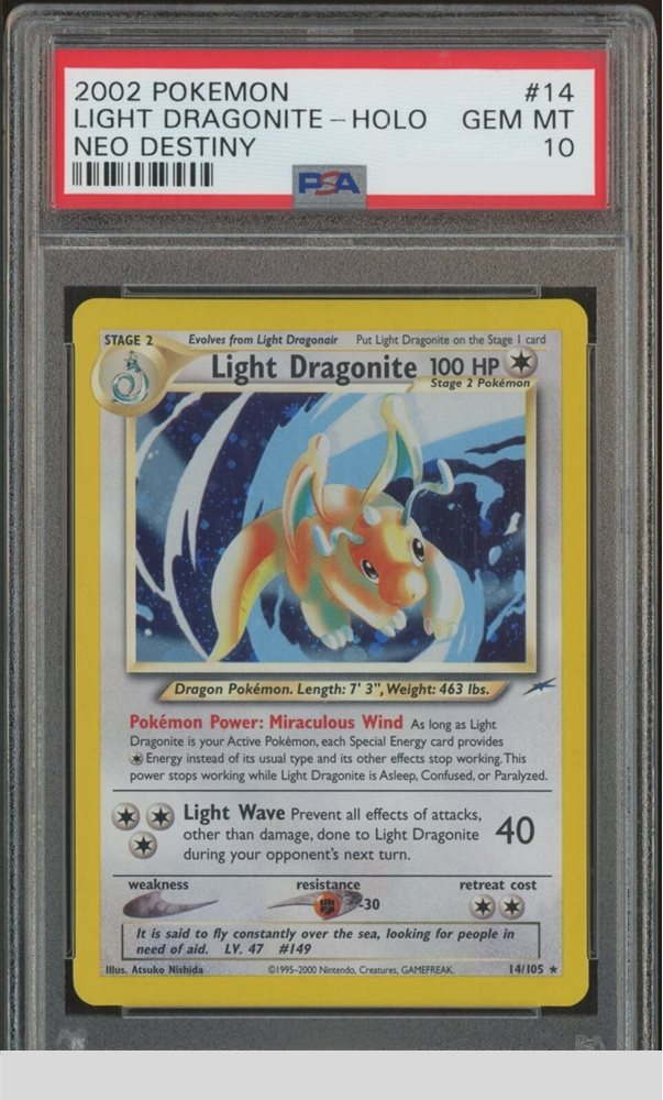 2002 LIGHT DRAGONITE HOLO NEO DESTINY