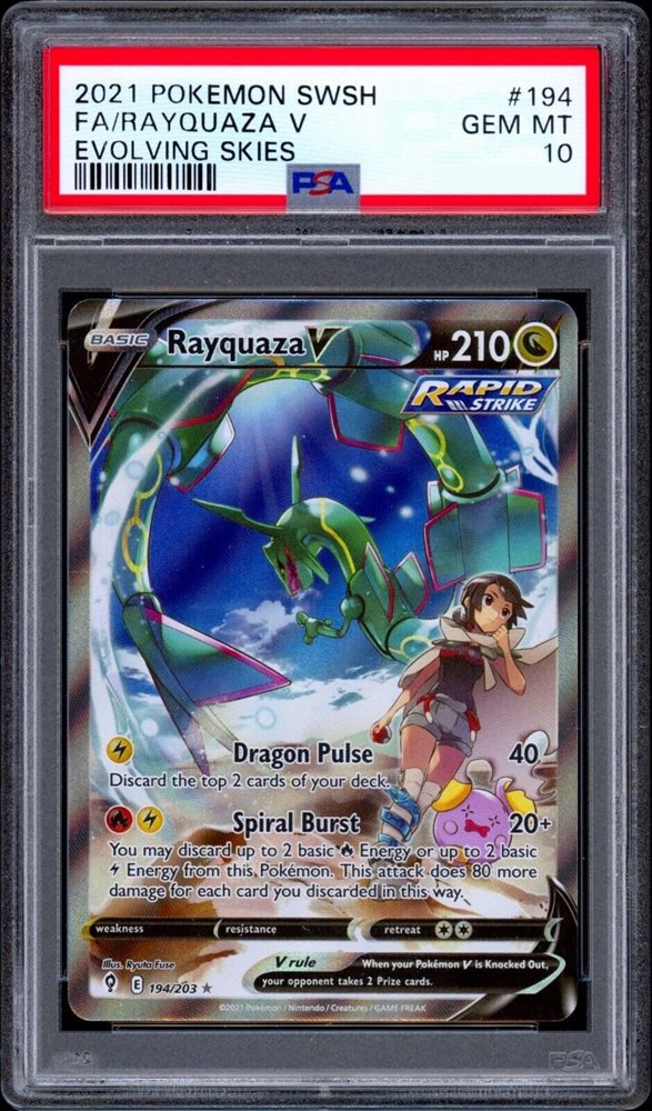 2021 RAYQUAZA V EVOLVING SKIES