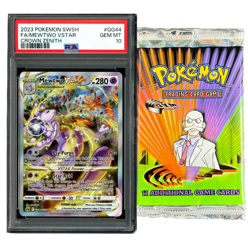 *DOUBLE BANGER* PSA 10 2023 MEWTWO VSTAR CROWN ZENITH + GYM CHALLENGE PACK (BLAINE)