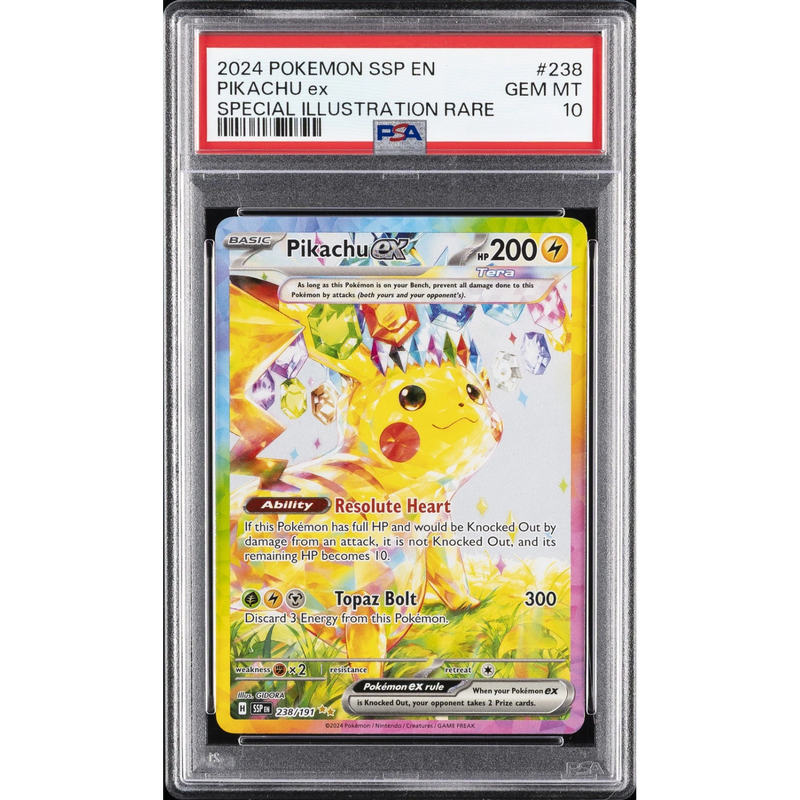 PSA 10 2024 PIKACHU SIR SURGING