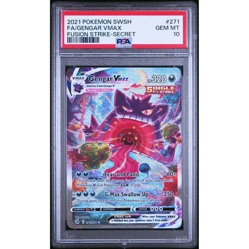 PSA 10 2021 GENGAR VMAX ALT ART ENG