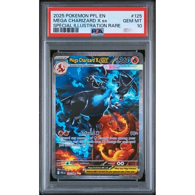 PSA 10 2025 MEGA CHARIZARD SIR